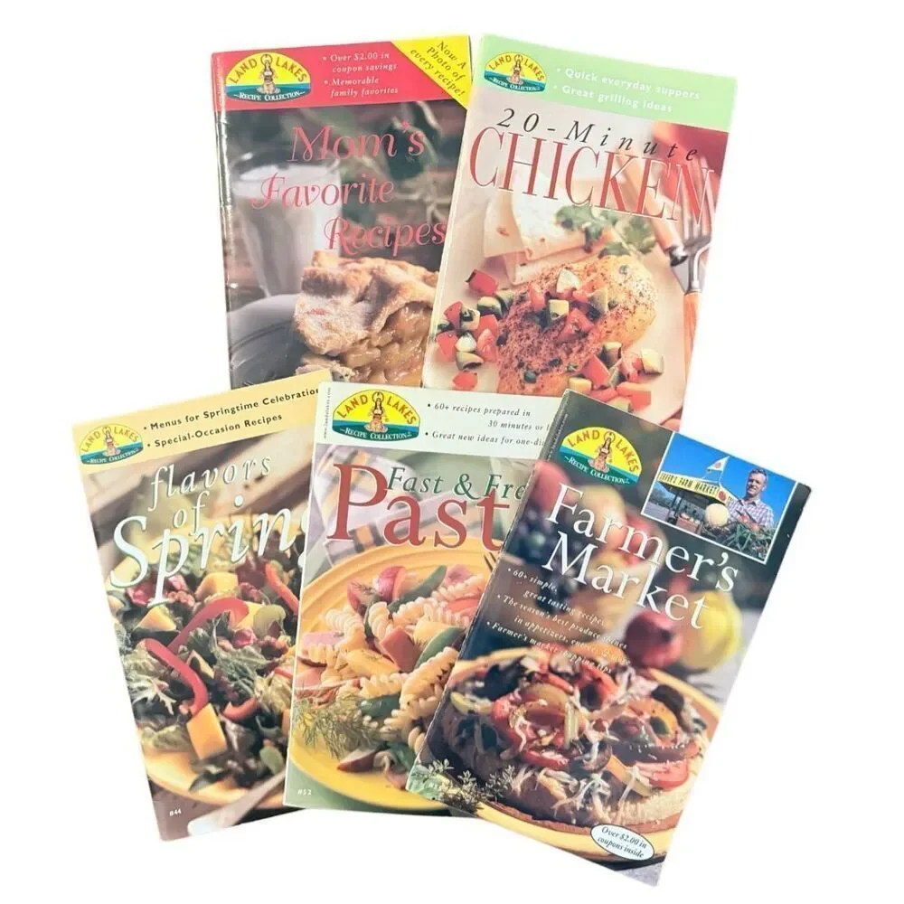 Land O Lakes Vintage Recipe Collection Cookbooks Set of 5